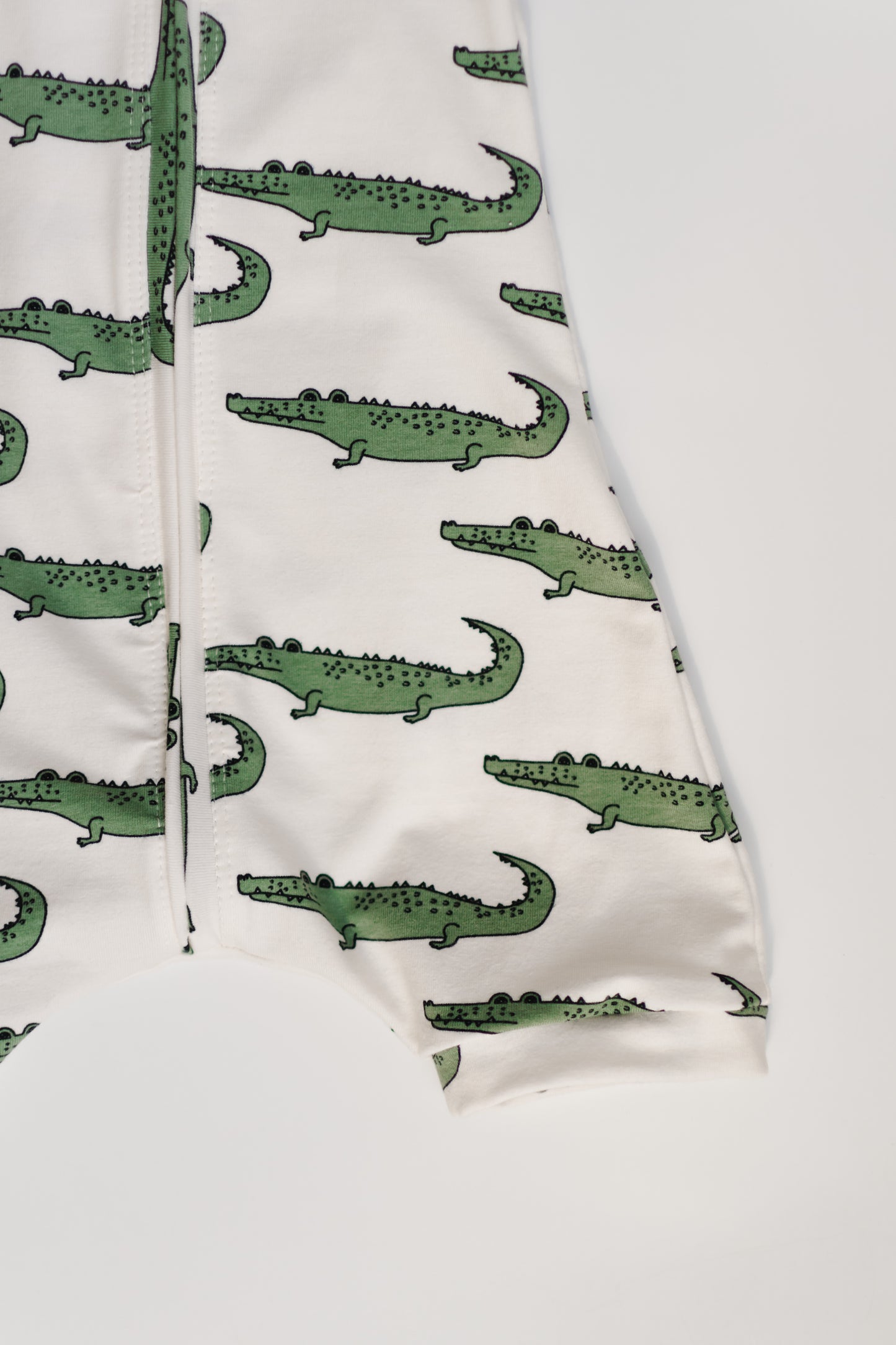 Crocodile Baby Zip Romper Outfit Short Sleeve One Piece Romper