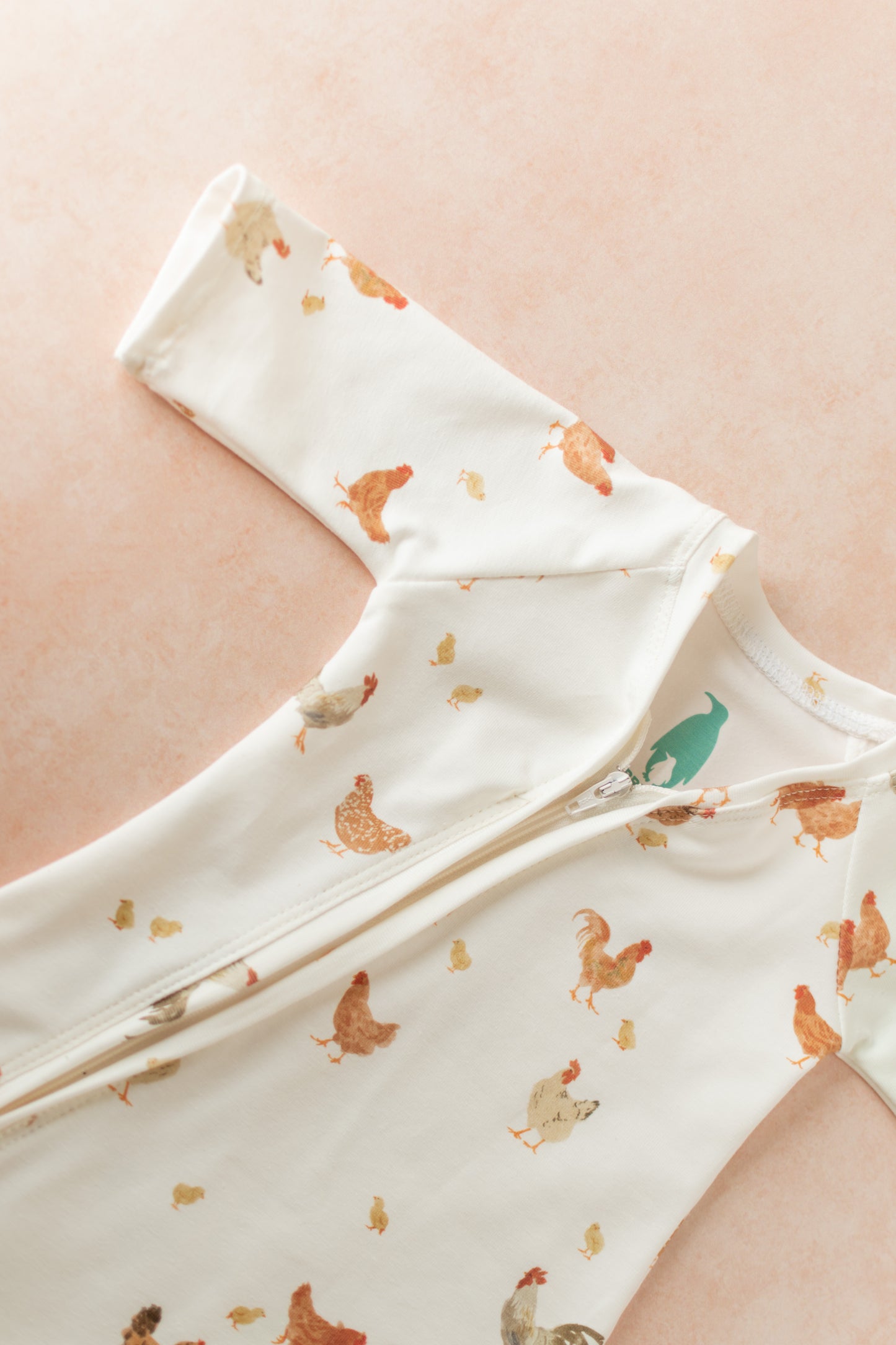 Chicken Baby Zip Romper Outfit Long Sleeve One Piece Romper