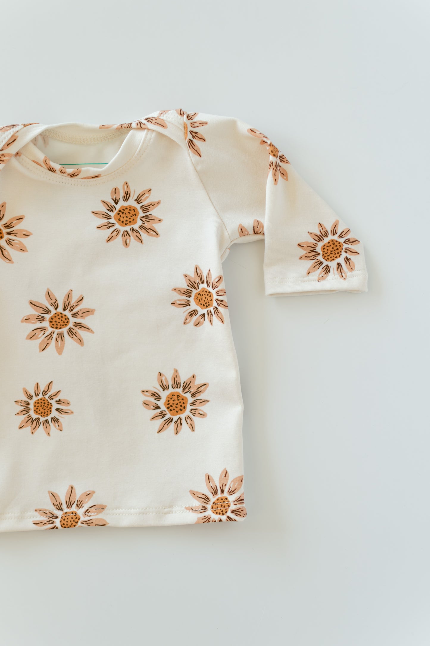 Sunflower Baby Outfit Set Pants Shirt Hat and Mittens