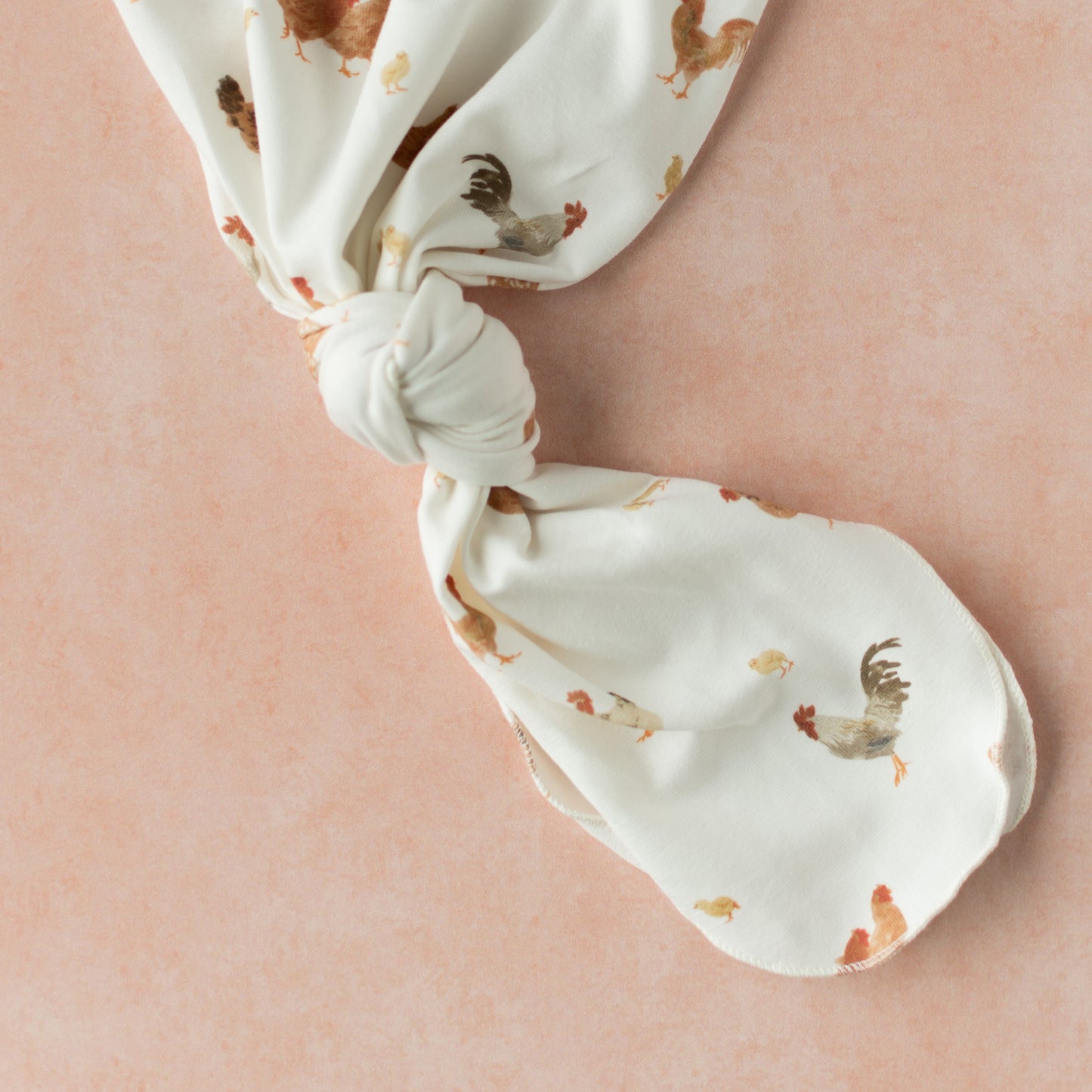 Chicken Baby Knotted Gown and Hat Set