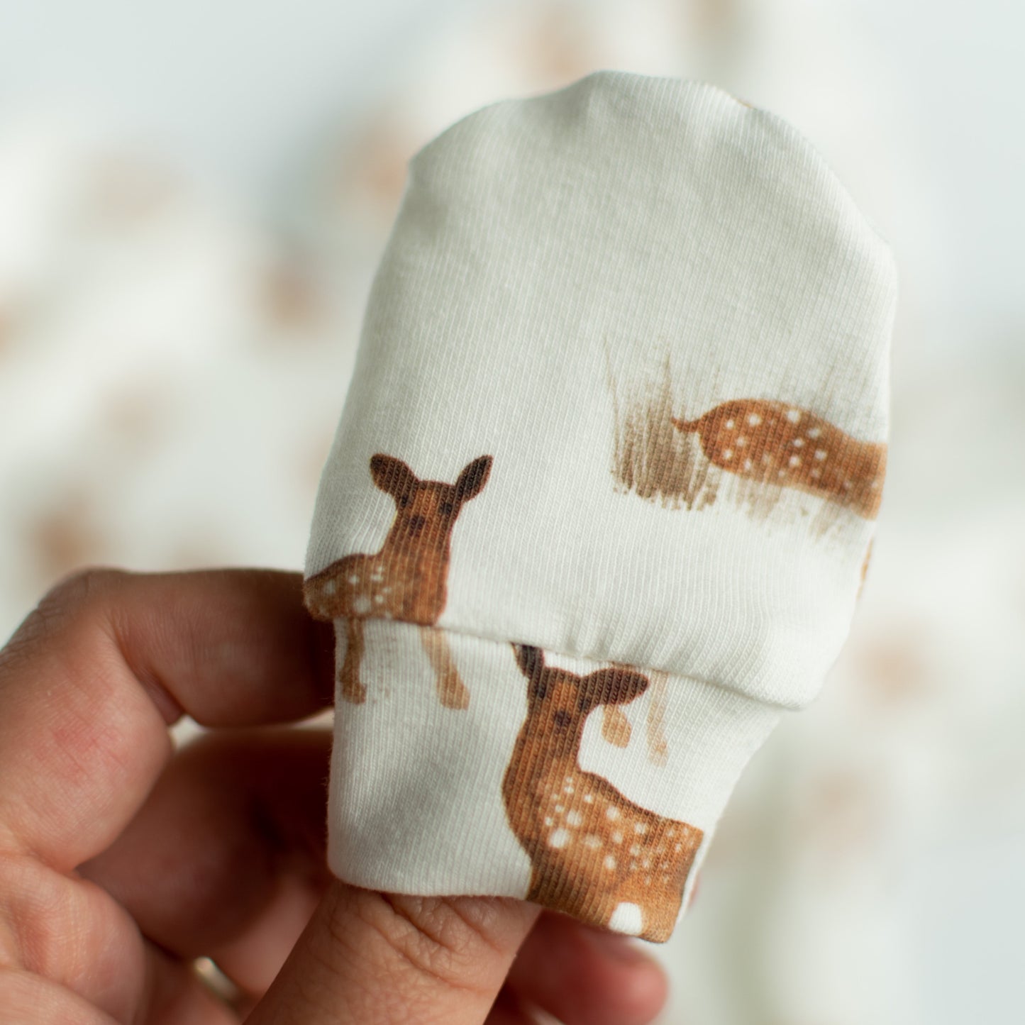Deer Baby Knotted Gown and Hat Set