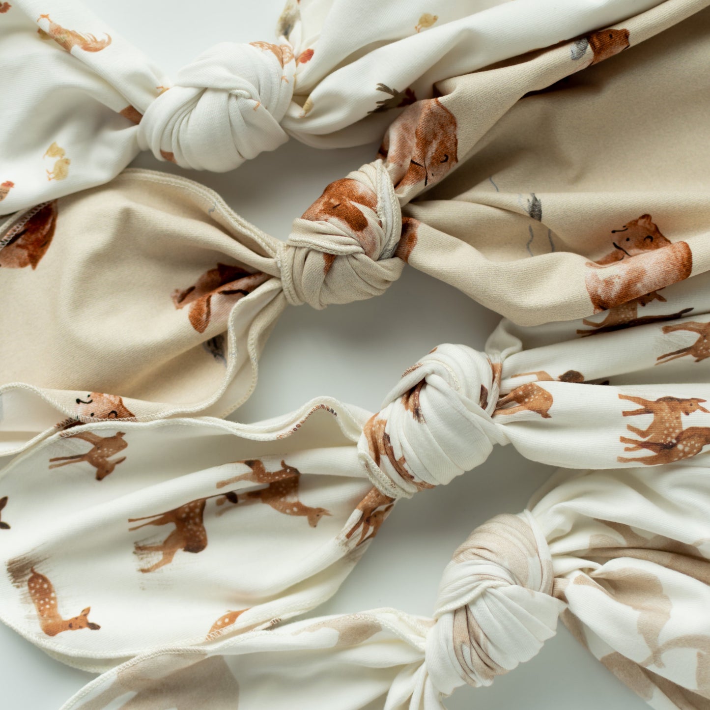 Deer Baby Knotted Gown and Hat Set