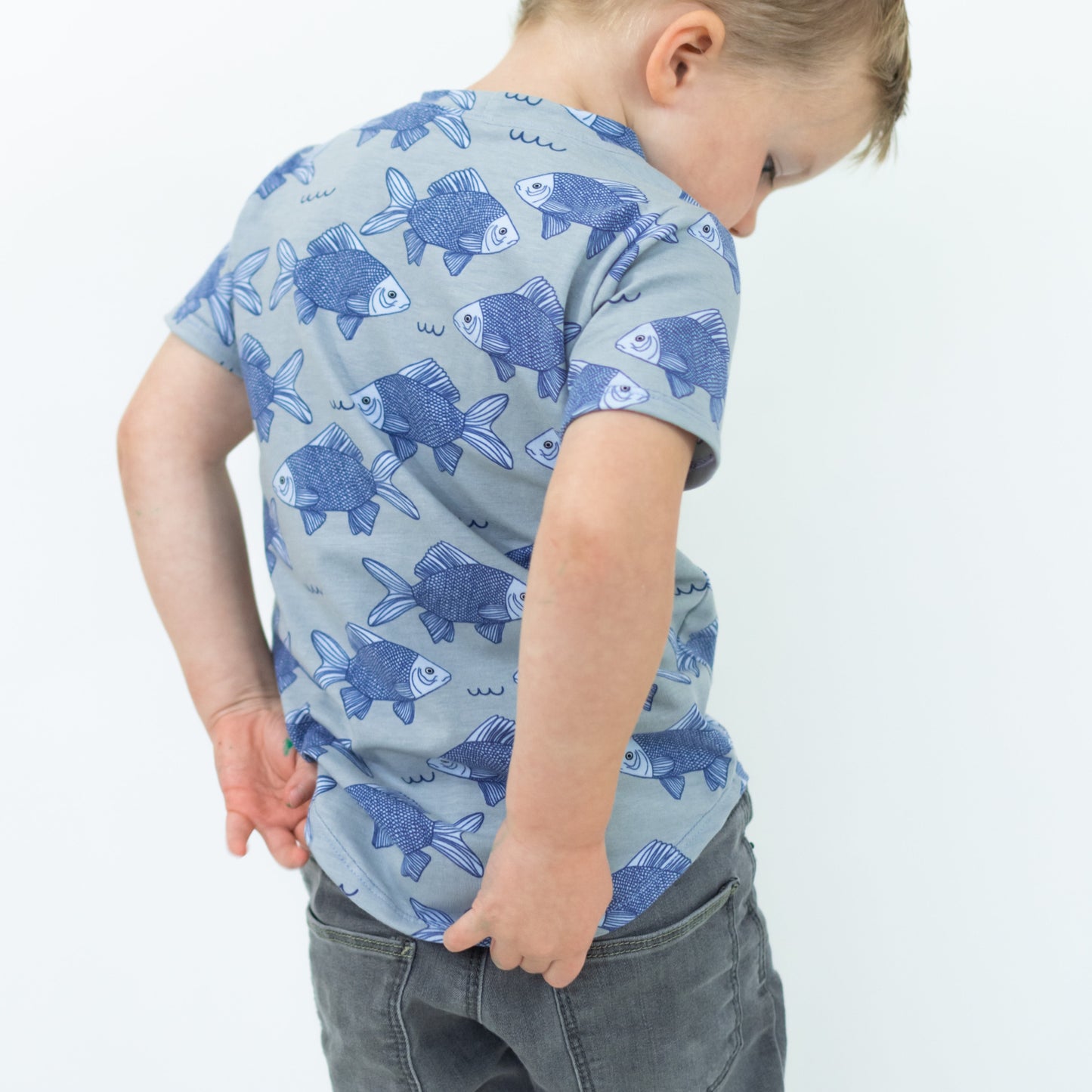 Blue Fish T-shirt Long Length