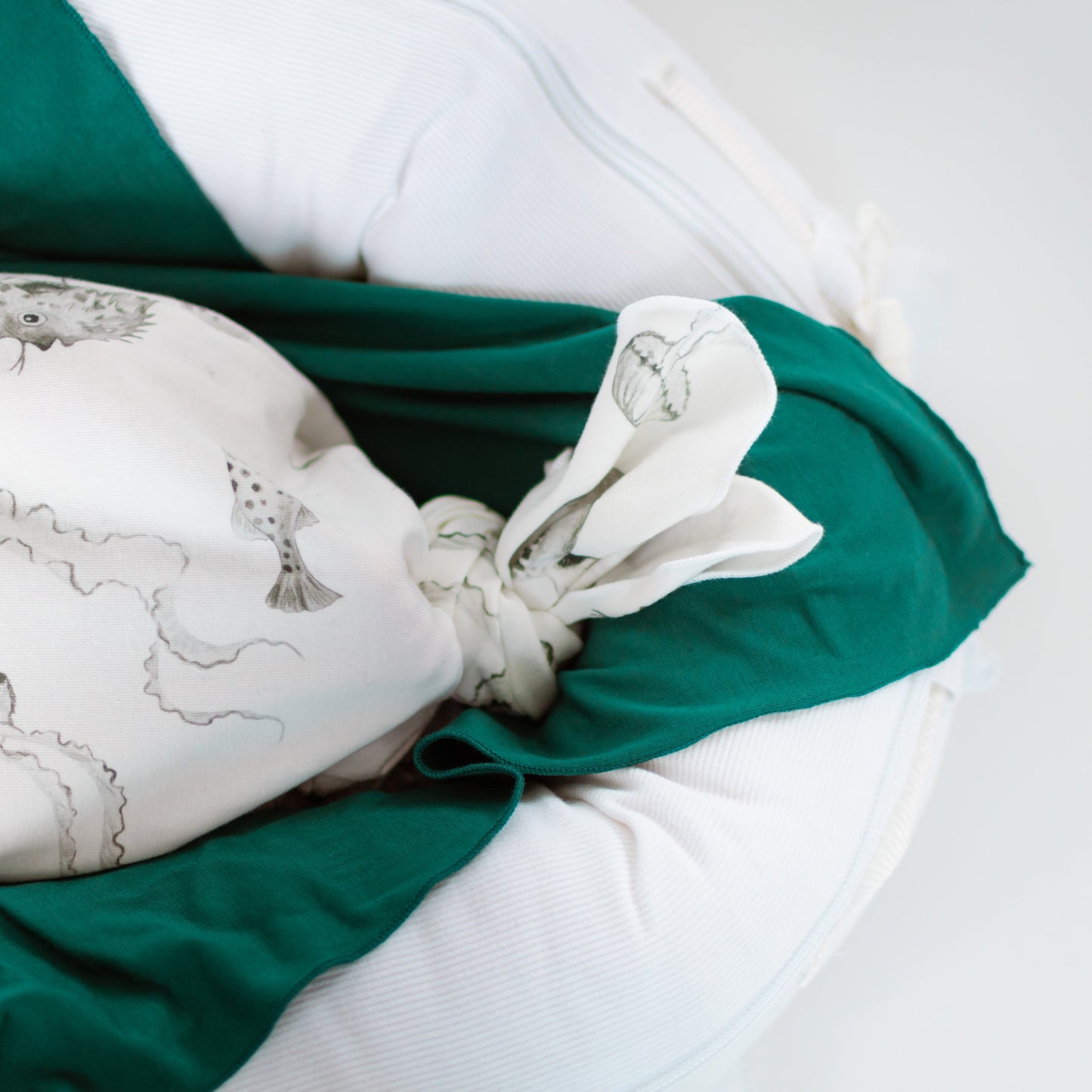 Jellyfish Baby Knotted Gown and Hat Set