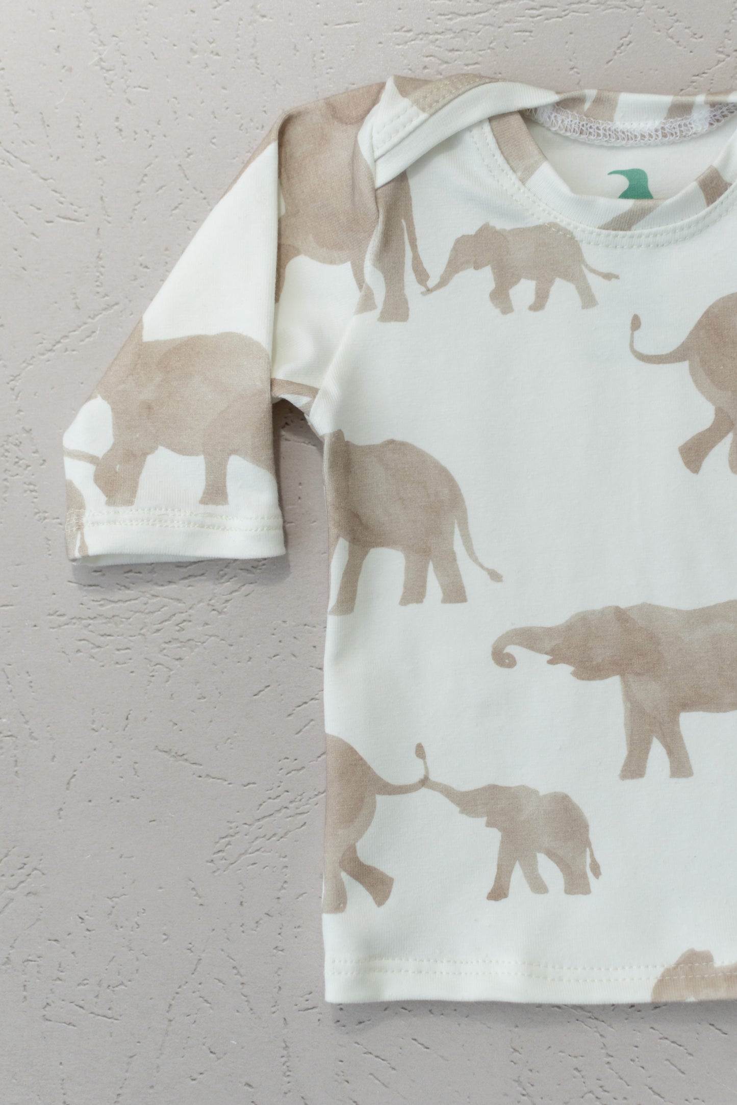Elephant Baby Outfit Set Pants Shirt Hat and Mittens