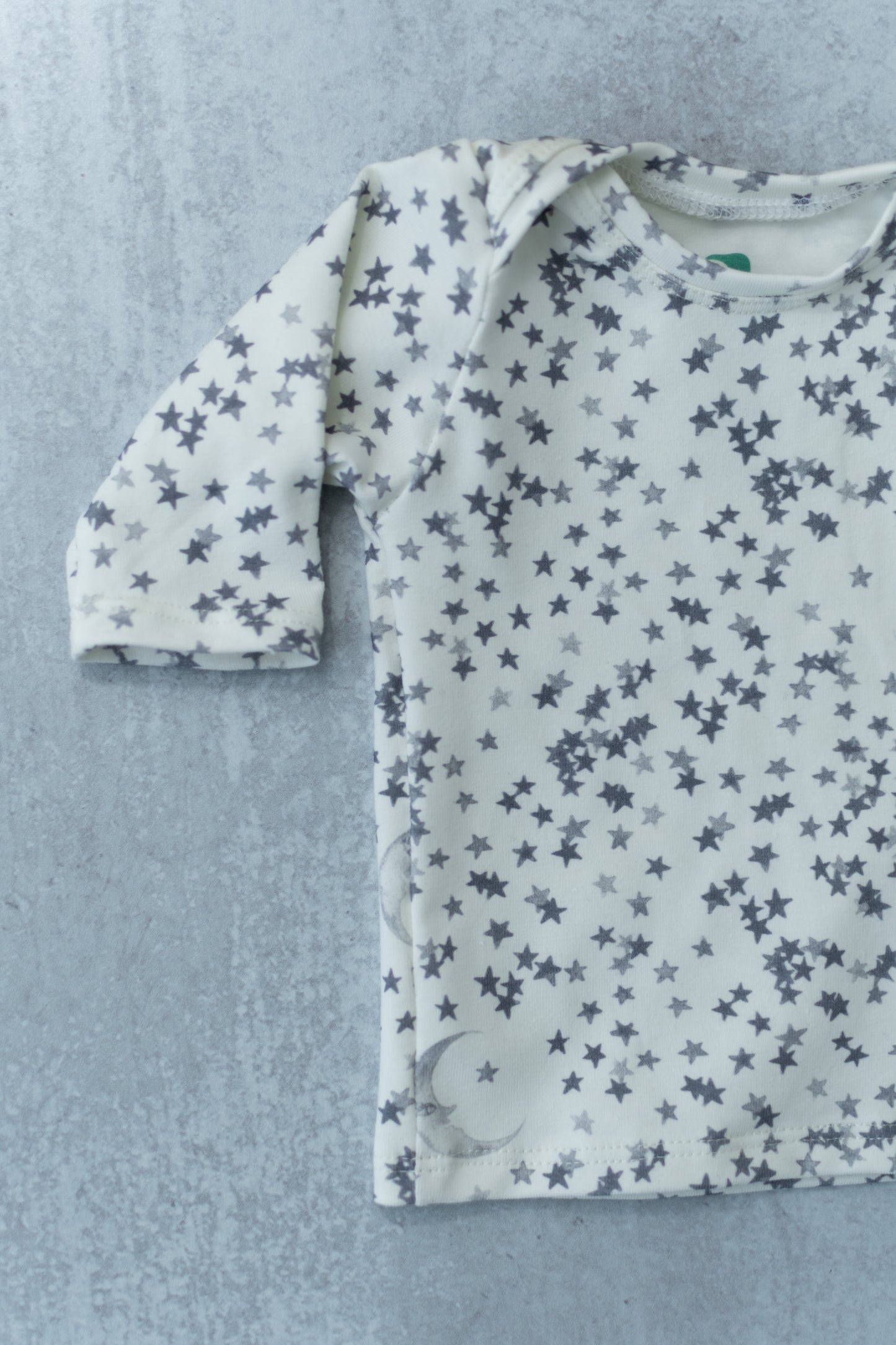 Moon and Star Baby Outfit Set Pants Shirt Hat and Mittens Blue