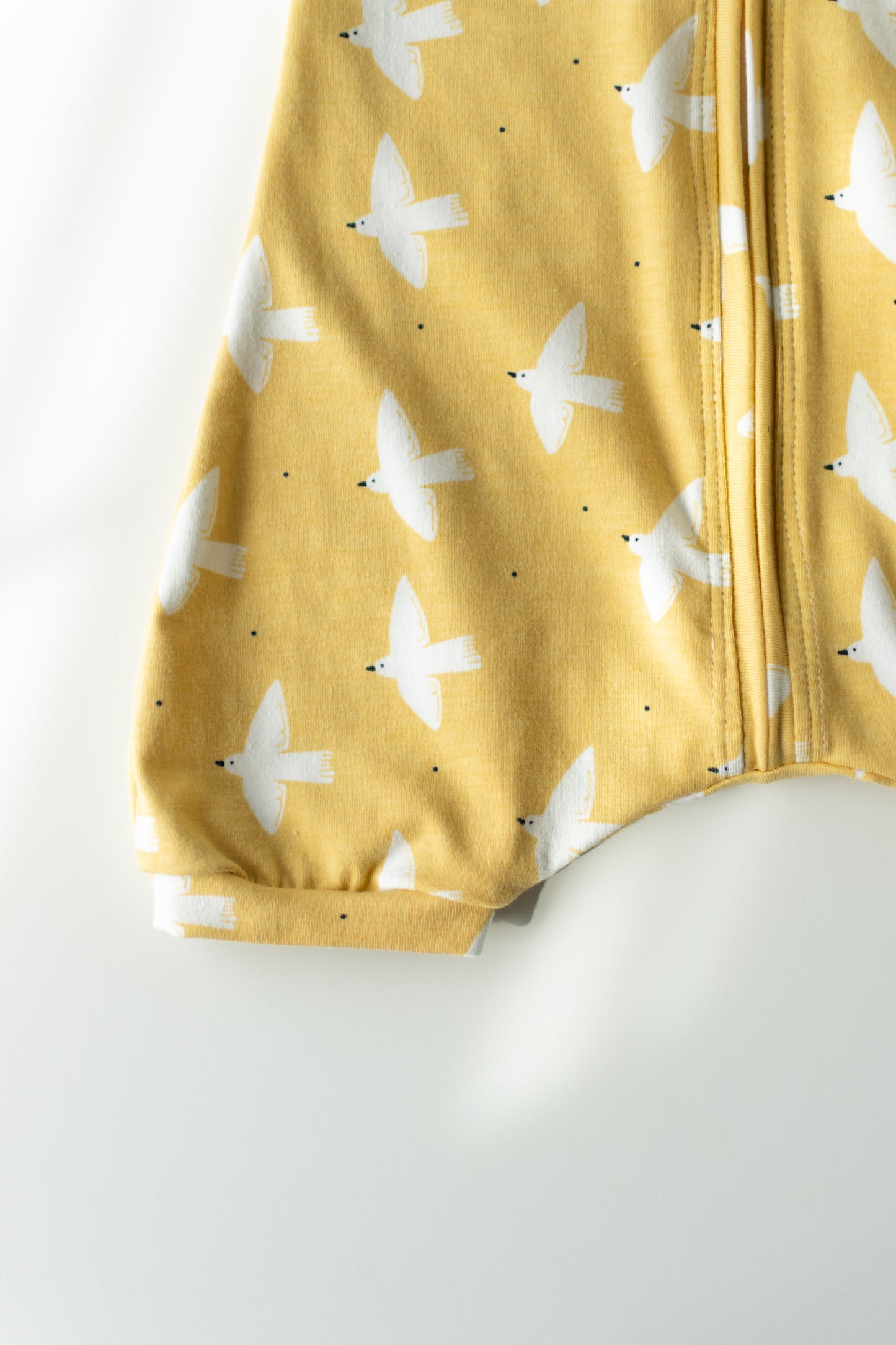Yellow Dove Baby Zip Romper Outfit Short Sleeve One Piece Romper