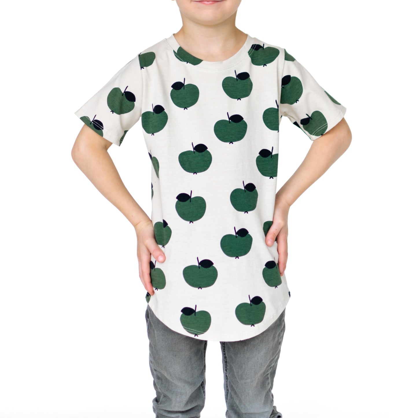 Green Apple T-shirt Long Length