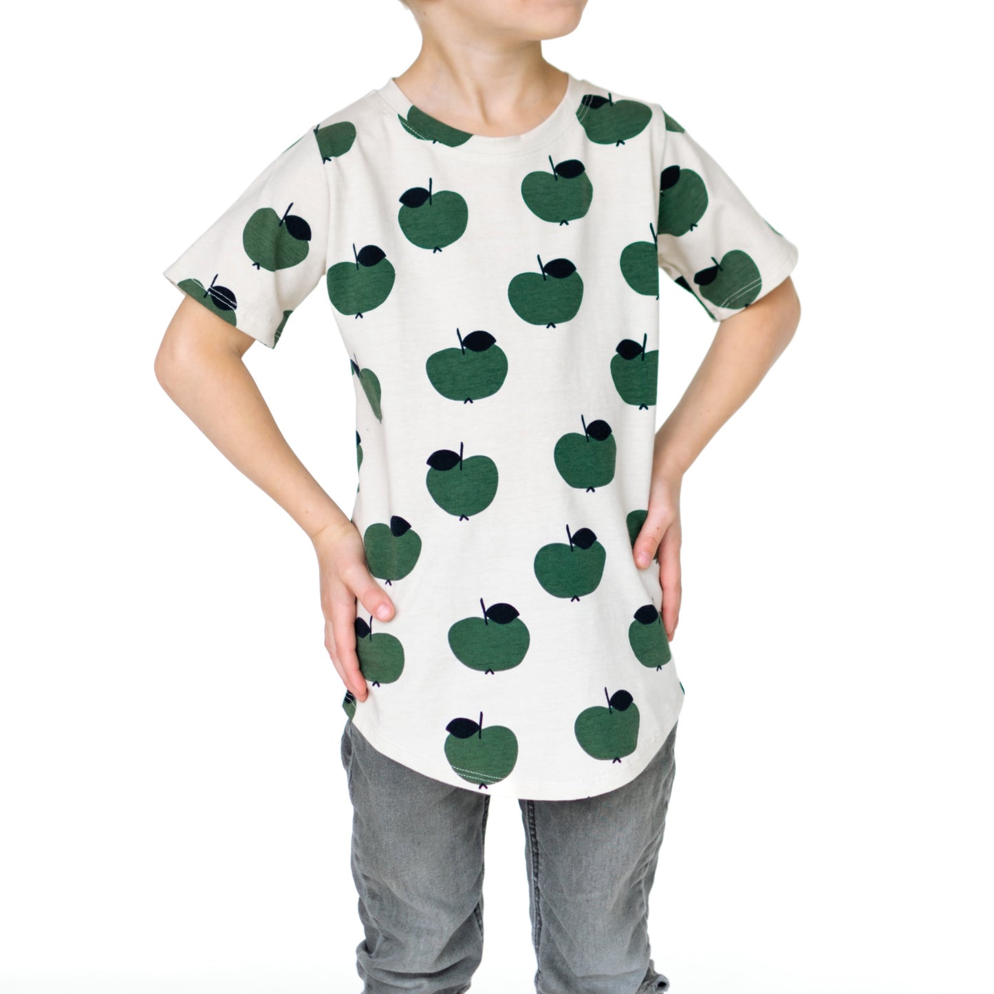 Green Apple T-shirt Long Length