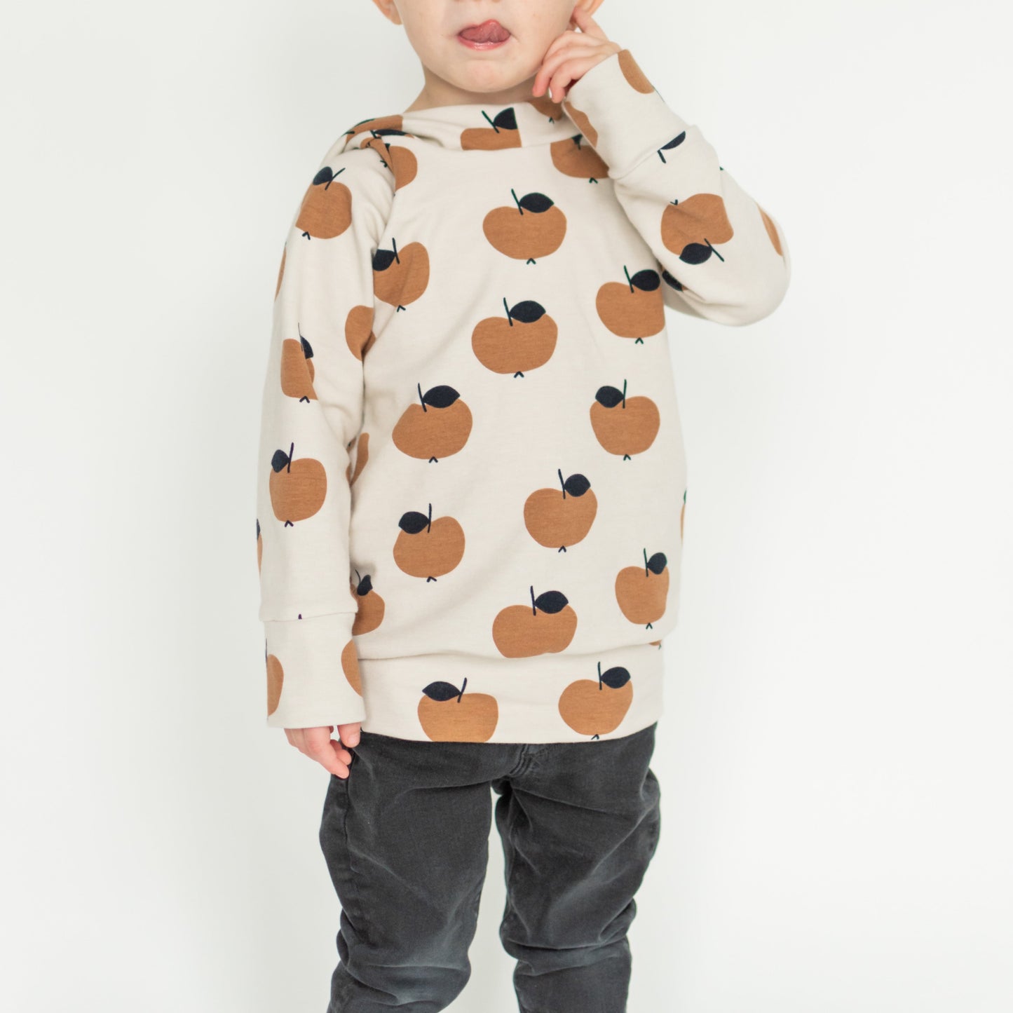 Apple Print Sweatshirt