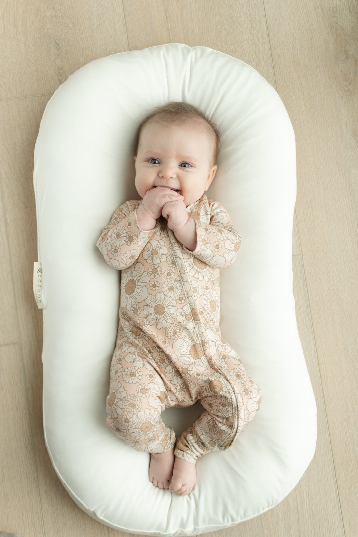 Flower Baby Zip Romper Outfit Long Sleeve One Piece Romper