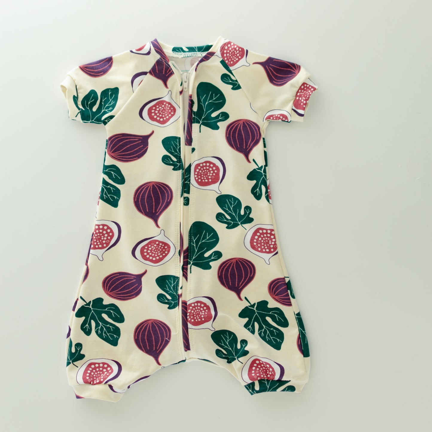 Fig Baby Zip Romper Outfit Short Sleeve One Piece Romper
