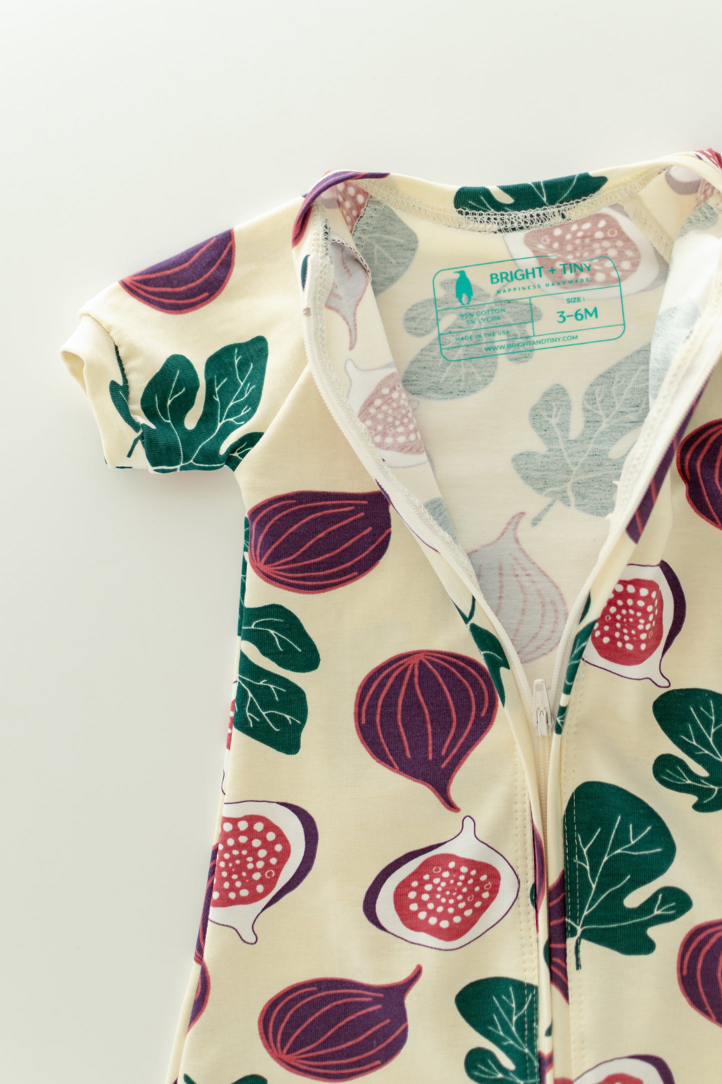 Fig Baby Zip Romper Outfit Short Sleeve One Piece Romper