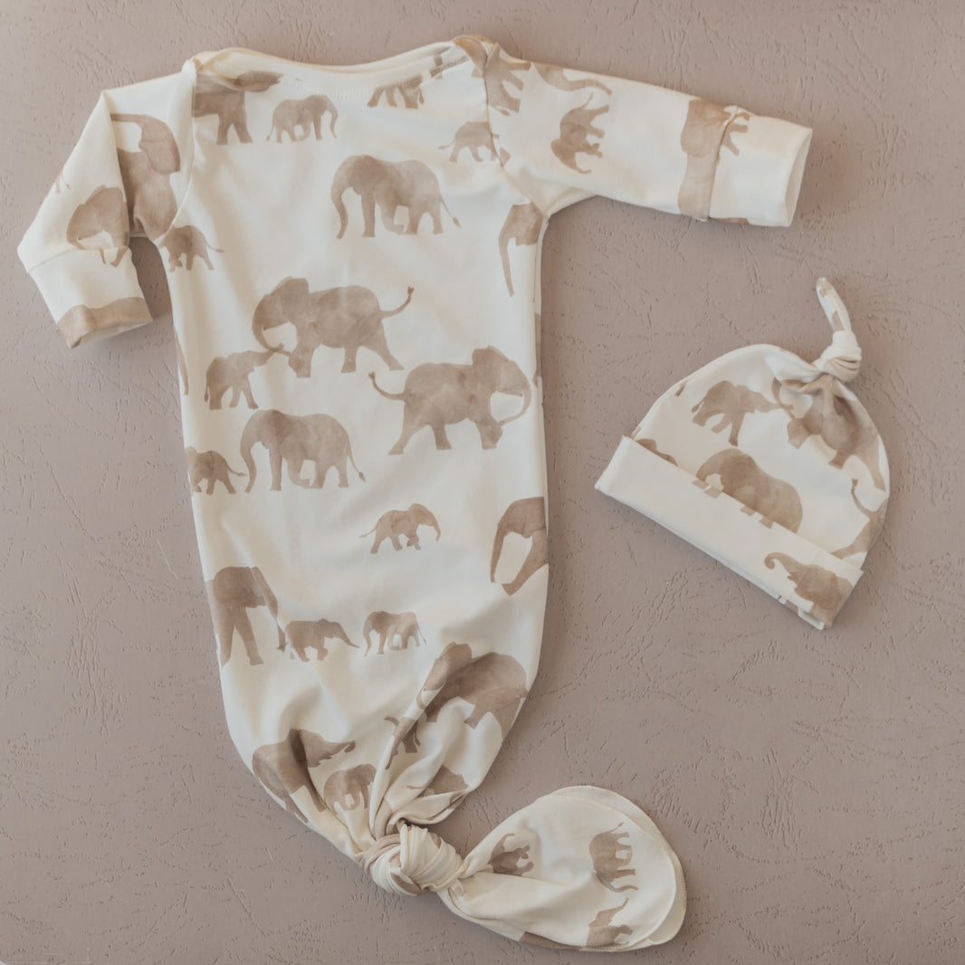 Ryder Newborn Knotted Gown